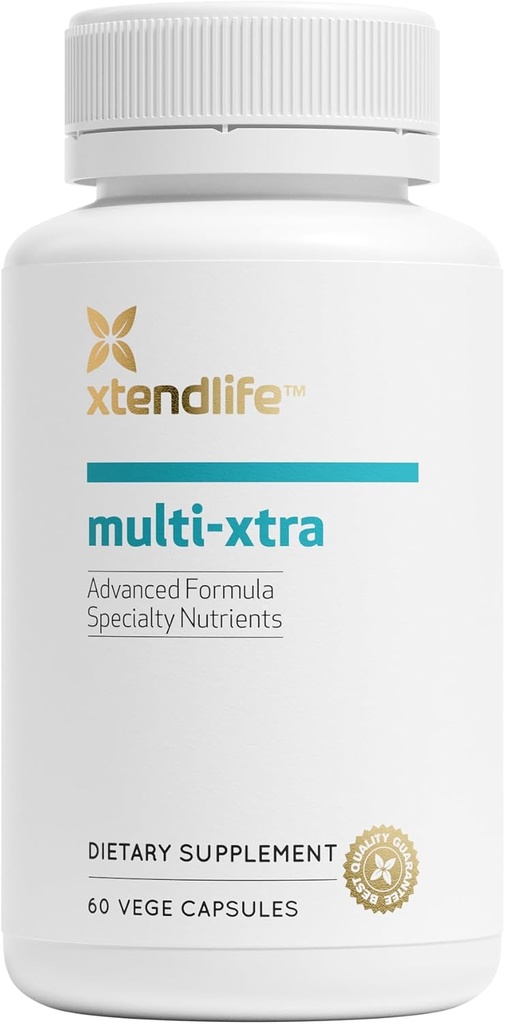 Xtendlife Multi-Xtra Multivitamin für Immun-, Herz- und Energieunterstützung - 40+ Bioverfügbare Vitamine, Mineralien, Antioxidantien & Kräuter - für Männer, Frauen & Kinder - 30 Tage Versorgung