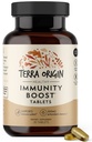 TERRA ORIGIN Immunity Support Supplement | Vitamin C, D3, Zink, Selen, Turmeric, Echinacea, Ginger & Andrographis mit BioPerine | Daily Immun Booster & Antioxidant Mischung | 30 Tabletten