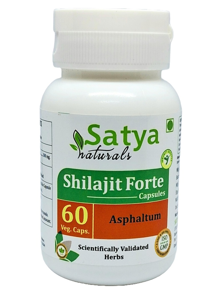 Generika O r g a n i c Shilajit Kapsel 60 Servierungen pro Flasche 500mg ayurvedic keine künstlichen Zutaten enthalten (Einzelpackung)