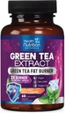 Grüner Tee Extrakt Kapseln - Standardisiert 45% EGCG & 98% Polyphenole - 3X Stärke Grüner Tee Natürliche Energie, Kräuter-Ergänzung mit Herz & Antioxidans Gesundheits-Unterstützung, Bottled in USA - 60 Kapseln