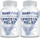 Forschung Verified® Prosta Relief - Saw Palmetto und Bioperine® - Prostate Health; Blase & Urinary Health, Drive and Performance; Pure Natural, 90 Kapseln (Pack von 2)