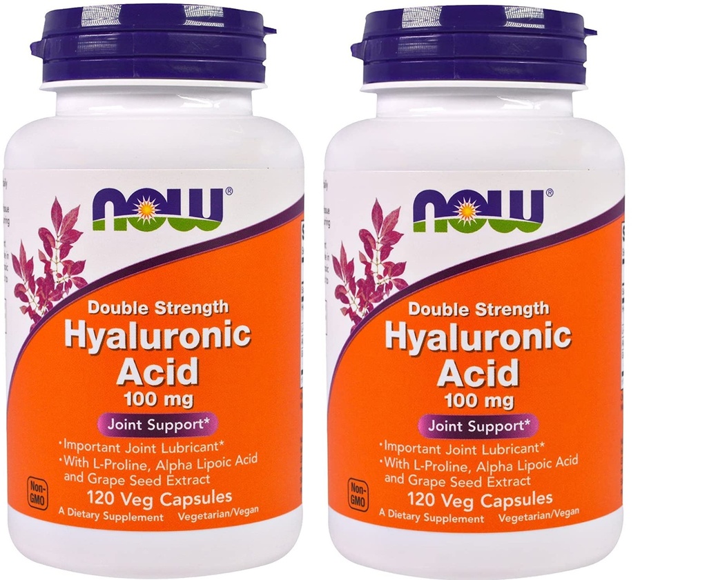 JETZT Lebensmittel - Hyaluronsäure 100 mg - 120 Veg Kapsel (Pack von 2)
