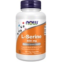 JETZT Ergänzungen, L-Serine 500 mg, Nervous System Health, 120 Veg Kapseln