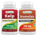 Kelp Supplement 150 Mcg & Bromlain 500 mg