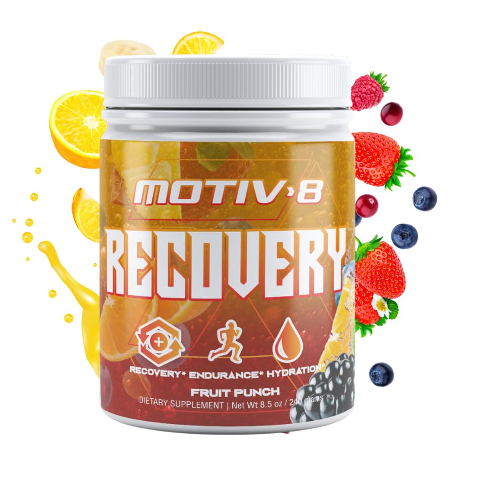 Motiv-8 Erholung Hydration und Erholung, Elektrolyt Erholungsgetränk, Erhöhte Ausdauer, Verbessert Erholung, Zuckerfrei (60 Servierungen, Obst-Punch)