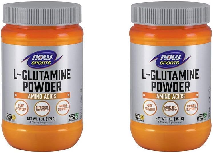 Nourritures L-Glutamine Pure Poudre, 16 once (paquet de 2)