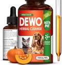 Cat & Dog Herbal Broad Spectrum Cleanser – Liquid Cleanse for Puppy & Kitten – Verdauungsunterstützung und bessere Ernährungsabsorption für Haustiere – Wormwood, Kürbisfrüchte und Karotten in der Zusammensetzung – 2 Oz