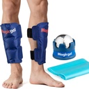 Shin Splint Relief: Hot & Cold Packs, Cryoball & Stretch Bands für Shin Splints | Hot & Cold Therapy für Leg Pain Relief | von Magic Gel