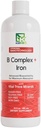 Nanonutrition B Complex + Eisen | Liposomale Nanotechnologie | 100% natürliche Inhaltsstoffe | 16 Fl. Oz. | 32 Servierungen