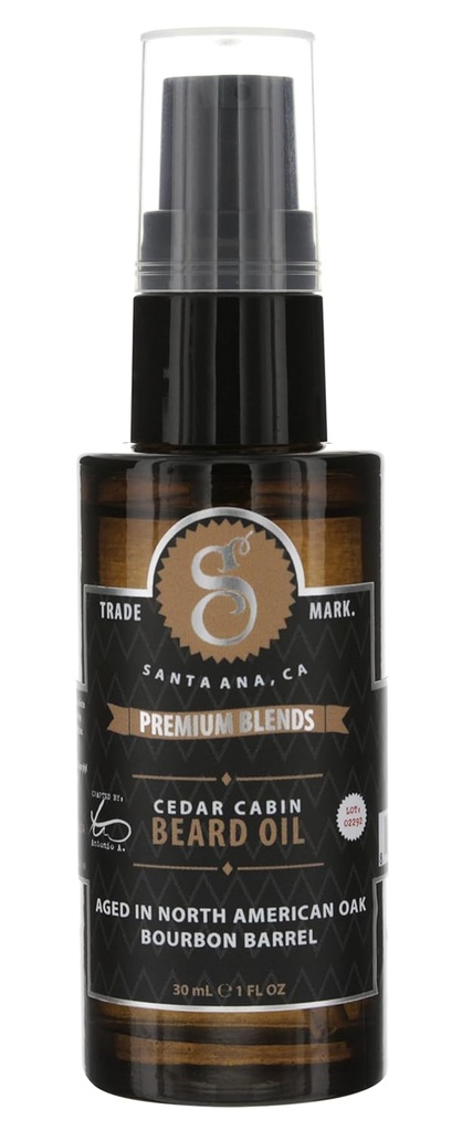 Suavecito Premium Blends Bartöl - Leave-In Beard Conditioner für das Erweichen von Haar, Feuchtigkeit Haut, Elimination Bart Dandruff, Gesunde Bart Wachstum - 1 Unze