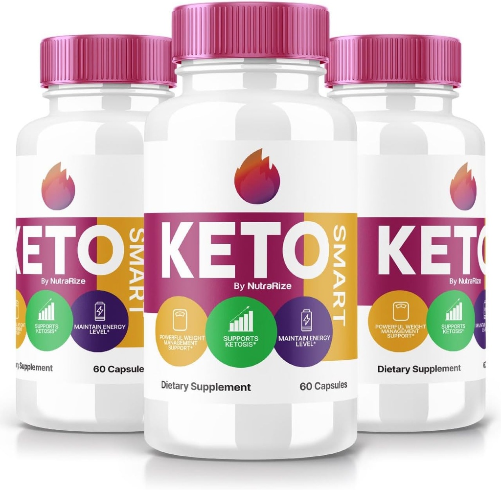 (3 Pack) Keto Smart Capsules - Keto Smarte Nahrungsergänzung für erweiterte Gewichtsverlust, maximale Stärke All-Natural Pillen für die Targeting Belly Fat, KetoSmart Pastillas Bewertungen (180 Kapseln)