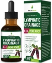 Lymphatic Drainage Drops for Lymph System Support, Body Detox & Immune Defense Support Herbal Supplements with Poke Root(Phytolacca Americana) Cleavers Dandelion Echinacea Extract. 2oz