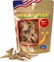 Zen Ginseng - Sac de 4 oz de Ginseng américain non trimé - Non-OGM, sans gluten. Ajouter ce ginseng dans soupe, thé, café, jus, smoothies et cuisson (Sac de racine de barrel 4 oz)