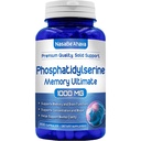Speicher-Ergänzung für Gehirnunterstützung | Phosphatidylserine-Ergänzung mit Memory- und Fokus-Komplex mit Ginkgo Biloba DMAE Rosemary und Gotu Kola | Made and Tested the USA (66 Day Supply)