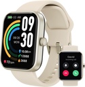 TOZO 2025 Nouvelle montre intelligente améliorée pour les hommes Femmes pour iPhone et Android, 1.83" Fitness Tracker Bluetooth Call [Réponse/Make], IP68 Waterproof Sleep Monitor, 100+ Modes Sport Gold