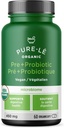 USDA Organic Prebiotic + Probiotic 60 Organicaps - Vegan Certified Organic Kosher Complete Daily Digestive Support. Alle natürlichen - Ultra Premium Verdauungsergänzungsmittel.
