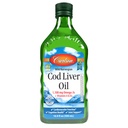 Carlson - Cod Liver Oil, 1100 mg Omega-3s, Wild-Caught Norwegian Arctic Cod-Liver Oil, Sustainable Sourced Nordic Fish Oil Liquid, Unflavored, 500 ml (16.9 Fl Oz)