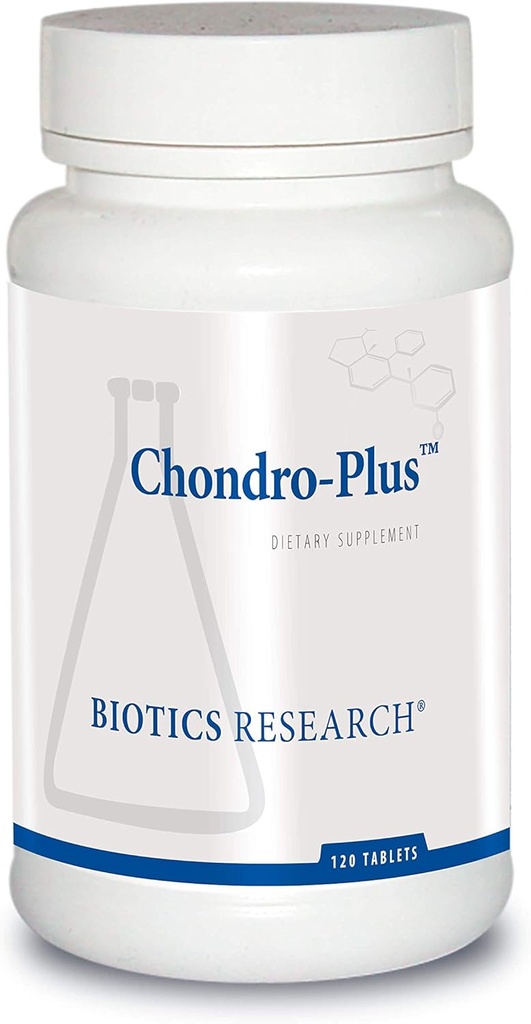 Recherche en biotique Chondro PlusTM – Sulfates de chondroitine purifiés, Chondroprotection, support complet pour tissus conjonctifs, support sportif 120 comprimés