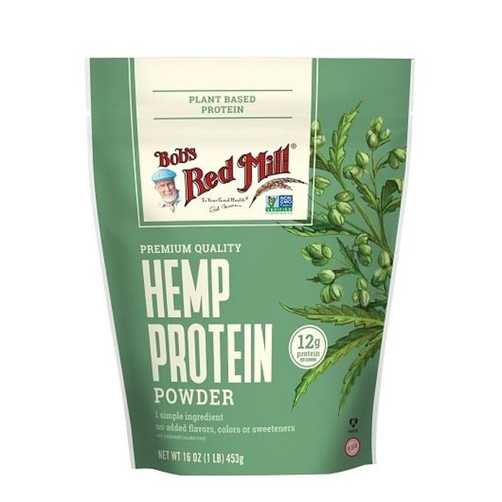 Bob's Red Mill Hemp Protein Powder, 16oz (Pack von 4) - Non GMO, Vegan, Paleo Friendly, Keto Friendly, Kosher