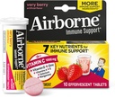 Vitamine C 1000mg (par portion) - Comprimés effervescents à base d'air comprimé (10 Compte dans une boîte), Supplément de soutien immunitaire sans gluten, avec vitamines A C E, ZINC, Sélénium, Echinacea & Ginger