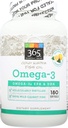 365 par Marché des aliments entiers, Oméga-3 Citron, 180 Comte