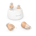 iBstone K19 Hörgeräte, Wiederaufladbare Hörgeräte für Assist Hörgeräte für Senioren Erwachsene, Mini Komplett-in-Canal Digital Hearing Geräte mit Lärm Stornierung, OTC, Paar