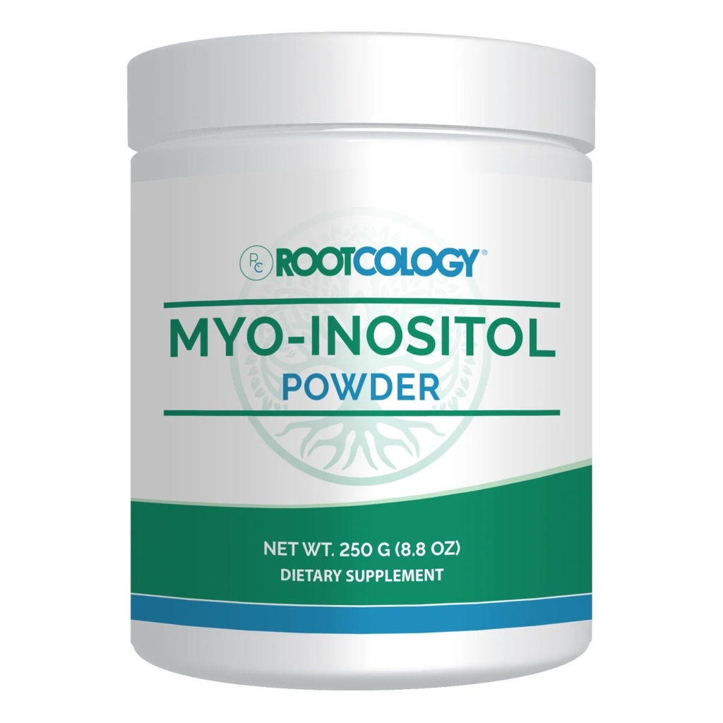 Rootcologie par Dr. Izabella Wentz.com Poudre de myo-inositol.com Supplément d'inositol pour l'humeur, la santé cérébrale et le soutien du foie 250g / 345 portions