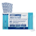 Medical Grade Silikon Schal Blatt - 7" wiederverwendbares Wasser-Resistant Silikon Tape für Schals - Klares atmungsaktives Tape für C-Section, Tummy Tuck, Chirurgische Narben und Keloide - 4-Pack