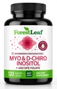 Myo-Inositol et D-Chiro Inositol Supplément pour la santé des femmes , Suppléments de fertilité Femmes , Inositol 40:1 Ratio Soutien Fonction ovarienne et équilibre hormonal sain Femmes , 2050mg , 120 capsules en poudre