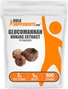 BulkSupplements.com Glucomannan Pulver - aus Konjac Wurzelextrakt Pulver, Glucomannan Ergänzungen - Glutenfrei, 2g pro Servierung, 1kg (2.2 lbs) (Pack von 1)