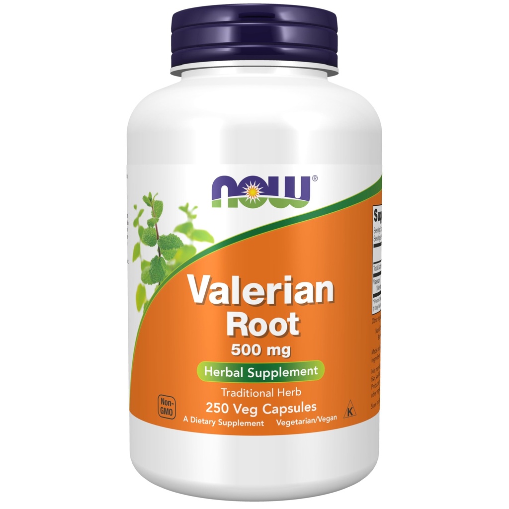 MAINTENANT compléments alimentaires, racine valériane (Valeriana officinalis) 500 mg, supplément à base de plantes, 250 gélules