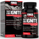FORCE FACTOR Test X180 Ignite Total Testostérone Booster pour hommes avec graines de fénugreek et extrait de thé vert pour construire le muscle maigre, stimuler l'énergie et améliorer la performance, 60 comte