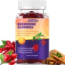 Berberine Gummies mit Berberine HCL,Ceylon Cinnamon,Magnesium Glycinate Immunsystem Unterstützung für Männer und Frauen 60Gummies
