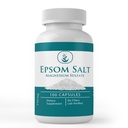 Ingrédients originaux purs Sel d'épsom, (100 capsules) Toujours pur, sans additifs ou remplissages, laboratoire vérifié