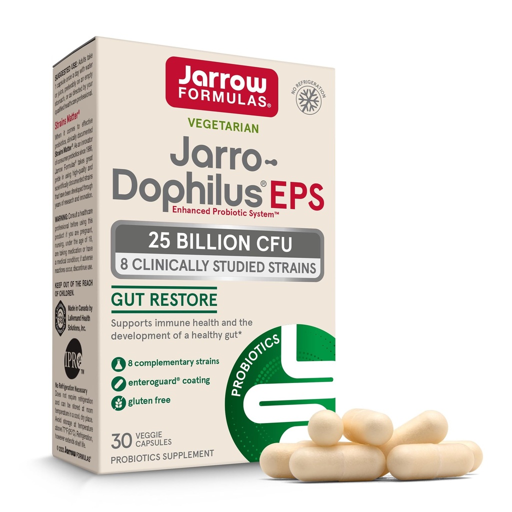 Formules de Jarrow Probiotiques pour les femmes et les hommes Santé digestive - Suppléments nutritionnels probiotiques, Gut Health, 25 milliards UFC, 30 capsules, 30 jours d'approvisionnement