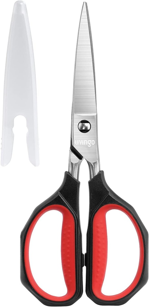 LIVINGO Kitchen Shears Heavy Duty: Kochen Schere Geschirrspüler Safe Come Apart Sharp Geschmiedete Edelstahl Klinge Utility Food All Zweck für Schneiden Geflügel Huhn Fleisch Knochen Gemüse, 8,5 Zoll
