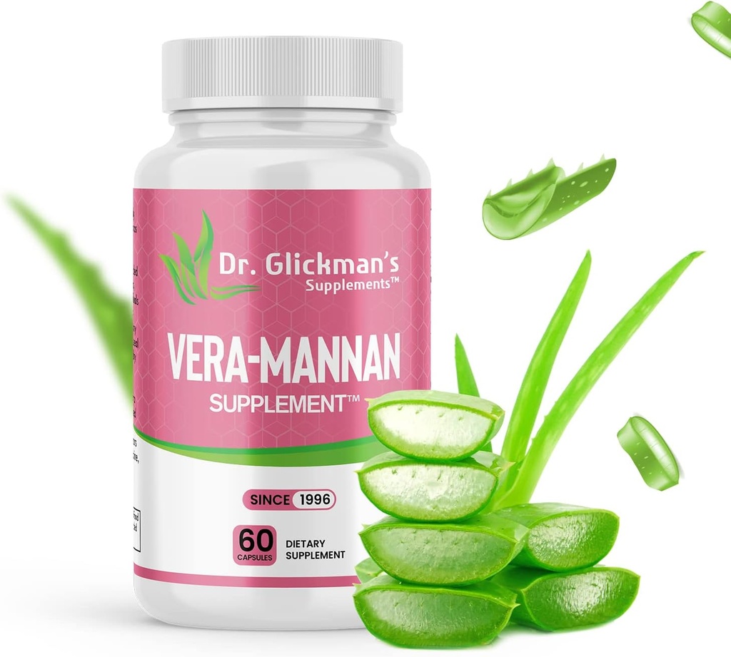 Vera-mannan Aloe Vera Supplement, 1 Flasche, 60 Kapseln