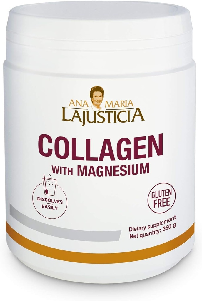 Ana Maria Lajusticia Kollagen mit Magnesiumpulver (350g Naturgeschmack)