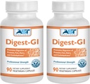 Digest-GI Verdauungsenzym - (90 x 2) Vegetarische Kapseln-Digestion und Bloating Relief für Frauen und Männer