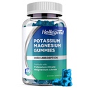 Kalium-Magnesium-Gummi-Gummi-Zitrat 99mg Magnesium-Zitrat 180mg, Kaugummi-Ergänzungen für Leg Cramps & Muskel, 60 Count