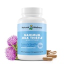 Supplément maximal de chardon de lait pour le soutien du foie – 720mg Silybin Phytosome (10X Absorption) – Nettoyez le foie Détox et la réparation, Enzyme santé – végétalien, non-OGM, sans gluten – 90 Capsules (30 jours d'approvisionnement)
