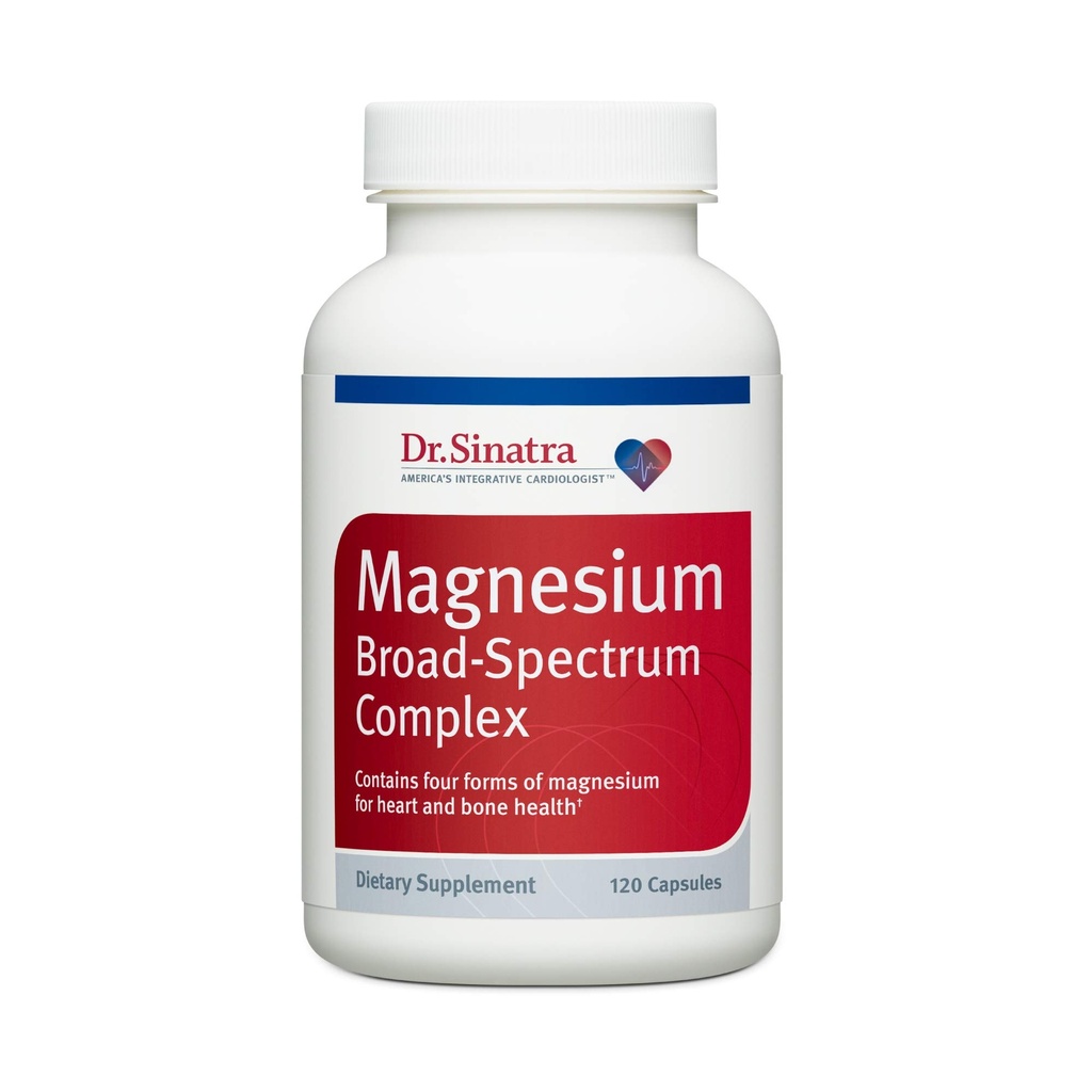 Dr. Sinatras Magnesium-Broad-Spectrum-Komplex mit Magnesium-Glycinat und Citrat für gesunde Blutdruckniveaus und Blutfluss (400 mg)