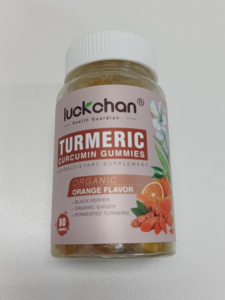 Fördern Sie die Gesundheit der Haut mit unseren natürlichen Kurkuma, schwarzen Pfeffer & Ginger Gummis, 80 Count (Pack von 1)