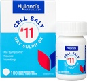 Hyland n° 11 comprimés de sel de sel de sulfate 6X, médicaments contre le rhume et la grippe, soulagement des nausées, comprimés à dissolution rapide, 100 comtes
