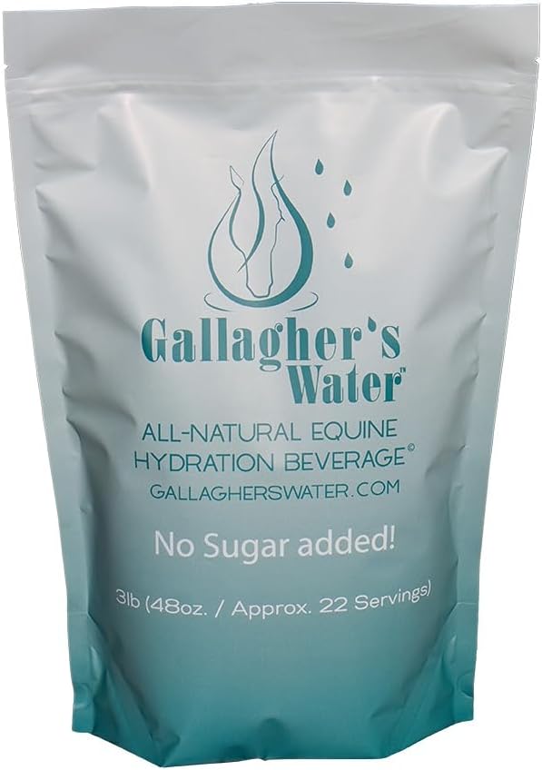 GALLAGHER'S WATER All-Natural Equin Hydration Beverage, Natürliche Flavor Enhancement Powder Mix mit Elektrolyten und Trace Minerals entwickelt, um Pferde zu trinken Wasser, kein Zucker hinzugefügt!