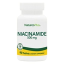 NaturesPlus Niacinamide - 500 mg, 90 Tablets - High Potency Vitamin B3 Supplement - Vegetarian, Gluten Free - 90 Servings