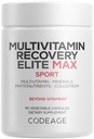 Codeage Multivitamin Recovery Elite Max Supplement - Vitamine A, C, D, E, B-Komplex, Essential Minerals, Antioxidantien, Colostrum, Phytonutrients, Pantethine, Non-GMO, Sport Multivitamins - 90 Kapseln