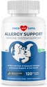 Allergie-Unterstützung für Hunde - 120 Kautabletten - mit Vitamin C, Omega 3 und Colostrum - Itch Relief, Allergy Relief für Hunde, Haut Soother - mit Probiotika für Immunsystem Gesundheit