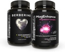 Intelligent Labs 2-in-1 Bundle of MagEnhance Magnesium Supplement (Magnesium L-Threonate Complex mit Mg Glycinate und Mg Taurate) und Max Strength Berberine 500MG Kapseln
