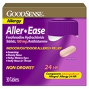 BonSense Aller-Ease - Fexofenadine chlorhydrate 180 mg comprimés - 24 heures contre l'allergie pour le soulagement intérieur et extérieur, 30 comtes